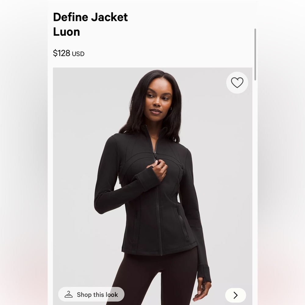 Lululemon define jacket luon